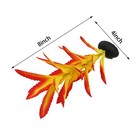 Silk Aquarium Plants 2 Pcs 7 8 Inch Yellow Red Small Water Grass Decoration