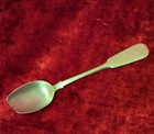 Antique Russian Imperial 84 Silver Punch Spoon 20 G Hand Carved Floral Flowers