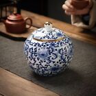 Chinese Blue And White Floral Porcelain Ceramic Vases  Tea Sugar Jar jingdezhen