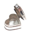 925 Sterling Silver Vintage Heart Pill Box Miniature
