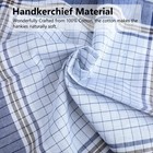 6x Soft Cotton Handkerchiefs  Durable Classic Plaids Pocket Square  Men Hankies