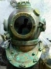 Antique Brass Scuba Marine Diving Divers Helmet Us Navy Mark V Full Size 18 Met