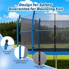 14  Outdoor Trampoline W enclosure Net   Ladder Heavy Duty Backyard Use