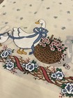 Country Goose Curtain Panels Valance Set Vintage 1980s Cottage Farmhouse Decor
