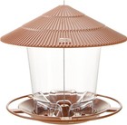 Wild Bird Feeder Outdoor Hanging Squirrel Proof Metal Wire Large Capacity Brown