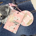 Bongo Girls Denim Skort Scooter Size 12 Pleated Herringbone Belt Flower Nwt Y2k