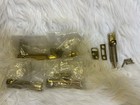 Lot Of Solid Brass Mortise And Surface Strike Plates Screws New 3    Very Heavy