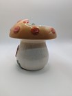 Vintage Whimsical Planter Mushroom Snail Flower 1970s Italy Cottage Core Hippie