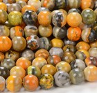 Bumblebee Jasper Aaa Round 6mm 7mm 8mm 9mm 10mm 11mm 12mm Loose Beads  d132 