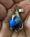Dragon Claw Pendant With Semi-precious Stone 