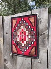 Navajo Rug Antique Native American Indian Klagetoh Weaving 1960 Read Description