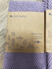 New Norwex Set Of Diamond Textured Kitchen Cloth And Towel Amethyst Purple