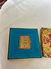 Avon Memory Book Glace Gold Plate Solid Perfume 1970s In Box No Perfume