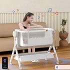 Automatric Rocking Cribs Baby Bassinet Newborn Beside Sleeper Infant Co-sleeper
