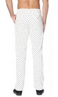 Concitor Collection Men s Dress Pants Polka Dot Design White Color Black Dots