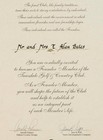 Arnold Palmer Autographed 1990 s Golf Country Club Invitation Treesdale