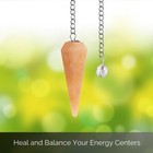 Peach Aventurine Pendulum Faceted  Divination  Energy Work  Reiki   Crystal Grid