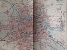 1890 Breslau Poland Vintage Geographical Map Original C12-5