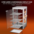 Wechef 600w 5-shelf Commercial Food Warmer 15  Countertop Catering Pizza