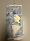 New 2pc Lot Velvet Berber Blanket   3pc Set 3-6 Month 