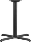 Durable Black Powder-coated 30  Square Restaurant Table Base With X-frame Design