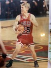 Vintage Chicago Bulls Basketball Original Photo Standee Cutout 5x7in  1990s