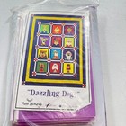 Dazzling Dog Quilt Kit Amy Bradley 66x55 Dogs Puppies Purple Cotton