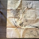 Vintage Large Folded Map Pacific And Far East Pacific Ocean Japan Australia Wwii