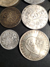 Lot Of 20 Mixed Old World Foreign  900 Silver Coins Vintage Antique 462 Grams