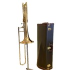 Bach 50a3gb Bass Trombone High End Professional Model Used With Case Mouthpiece
