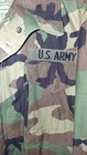 Vintage Us Army Cold Weather Field Jacket L Woodland Camouflage Hood Heavy 93