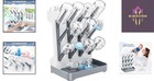 Bpa-free Baby Bottle Drying Rack - Space-saving Gray Organizer For 12 Bottles