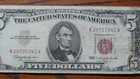 Ten 1953-63  Five Dollar Red Seal U  S  Notes 10  5 00 Bills Buy It Now 