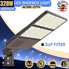 48000 Lumens 320w Led Shoebox Light Dusk To Dawn Commercial Parking Lot Lighting