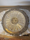 Silver Plated Lazy Susan With Glass  Trays 13 5 Inches Diameter