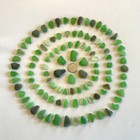 Genuine Beach Sea Glass 100 Pieces Beautiful Greens Olive  Mint  Emerald  Kelly