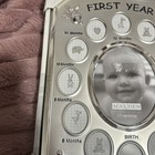 Baby First Year Silver Picture Frame - Small Blemish On Frame