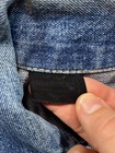 Vintage Roebucks Sears Denim Jacket Blue Trucker Western 38r Mens Short Fit Usa