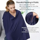 Nursing Cover   Baby Poncho multi Use 1 Count  pack Of 1   Blue 