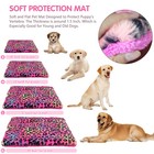 Plush Pet Mat Dog Cat Crate Pad Bed Cushion Blanket Reversible Machine Washable