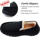 Mens Moccasin Slippers Indoor Outdoor Slip On Warm House Shoes Breathable