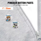 1 In   25 Mm  Button Badge Parts Supplies For Button Maker Machine 500 Sets