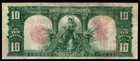 1901  10 Large Size Legal Tender Bison United States Note    Very Fine 