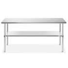 Commercial Stainless Steel Kitchen Food Prep Work Table - 30  X 72 
