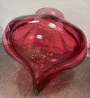 Antique Opalescent Shade Cranberry Glass Shade Antique Glass Globe Newel Lamp