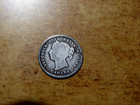 1885 Canada 5 Cent Coin Victoria - Canadian  925 Silver Five Cent R2