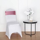 150 Metallic Spandex Chair Sashes With Silver Buckles Party Wedding Decorations