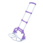 Aluminium Luggage Cart Folding Dolly Push Truck Hand Collapsible Trolley Purple
