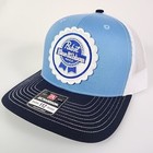 Pabst Blue Ribbon Trucker Beer Hat Blue Patch Pbr Cap Snapback Hat Richardson