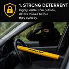 T-bar Heavy Duty Steering Wheel Lock Anti Theft Car Security Bar With 2 Keys Uk